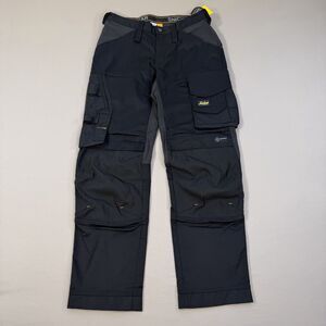NWT Snickers Workwear AllroundWork Work Pant 32x32 Black Stretch Relax Fit U6351